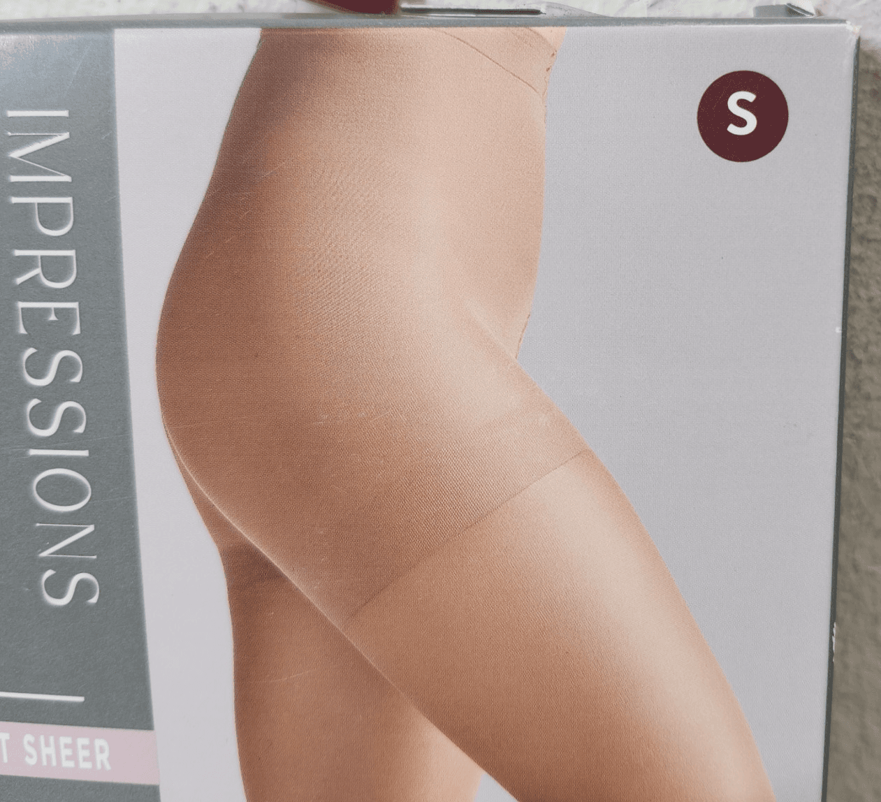 Silk Impressions Pantyhose 2 Pack Small Cocoa 40 Denier High Support Sheer - Thumbnail 4
