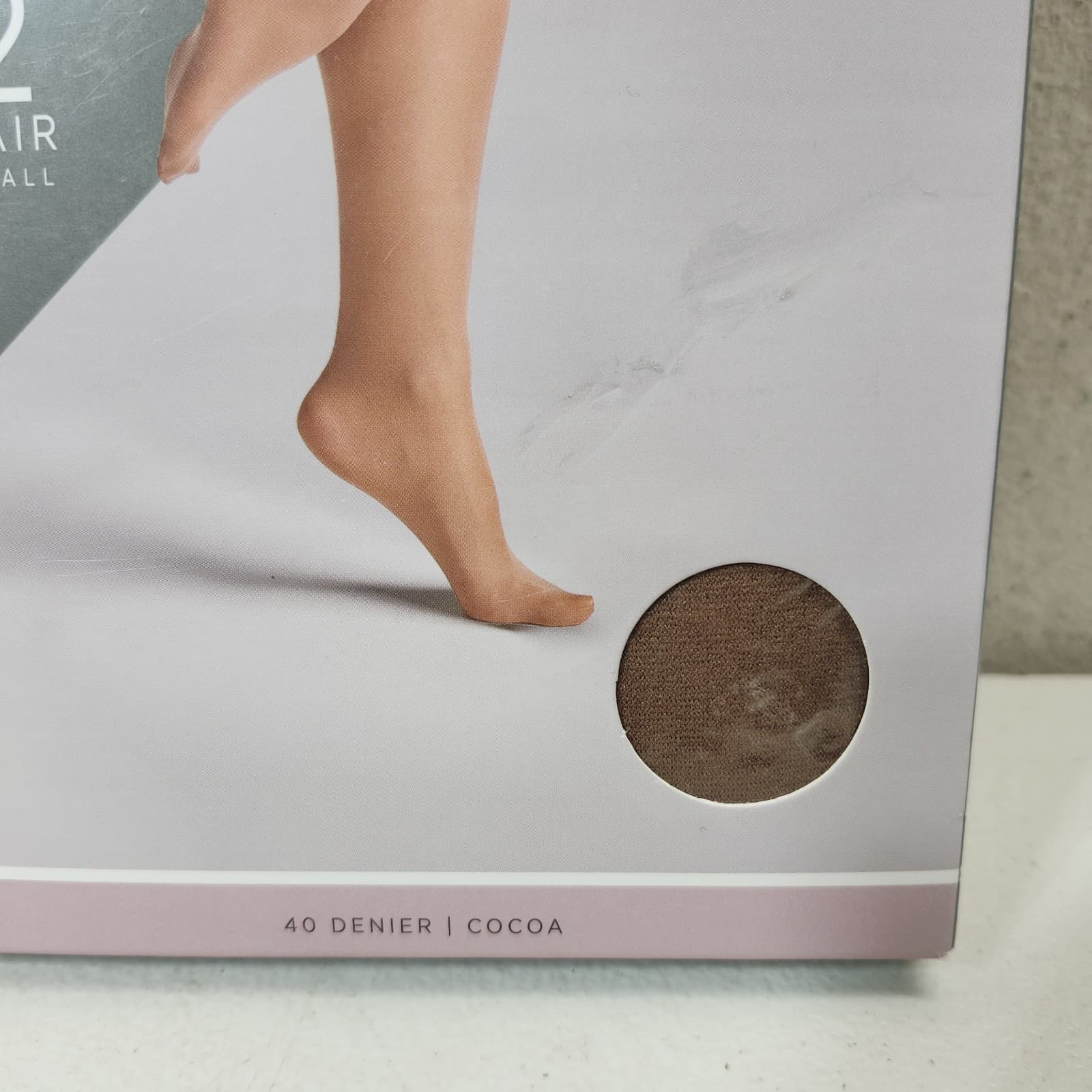 Silk Impressions Pantyhose 2 Pack Small Cocoa 40 Denier High Support Sheer - Thumbnail 2