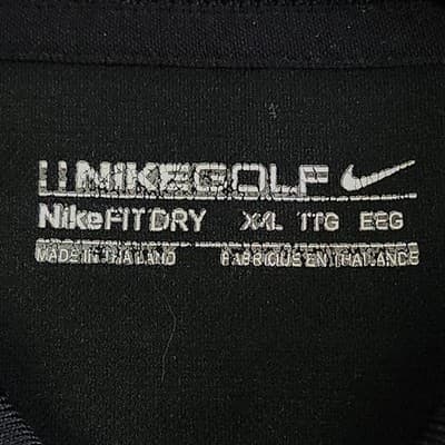 Nike Golf Dri Fit Polo Shirt Mens Size XXL Black Short Sleeve - Thumbnail 7