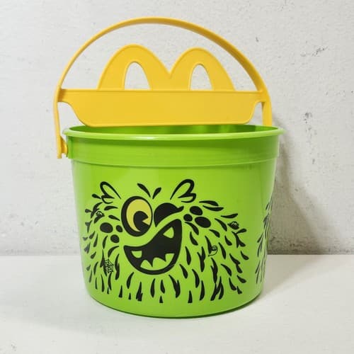 McDonald's Halloween Boo Bucket Green Kids Happy Meal Toy - Thumbnail 2