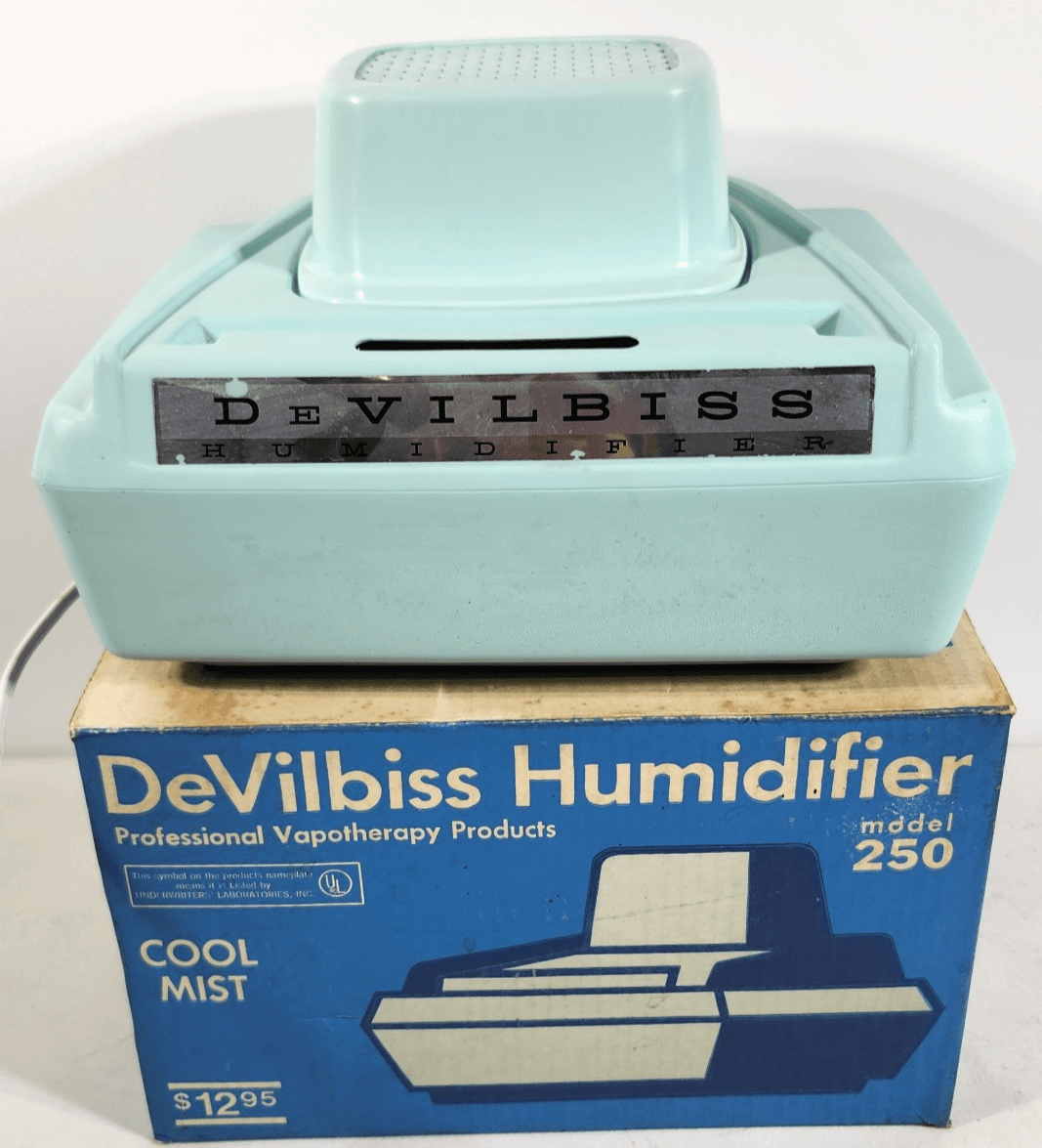 Devilbiss Humidifier Vintage Model 250 Light Blue With Box