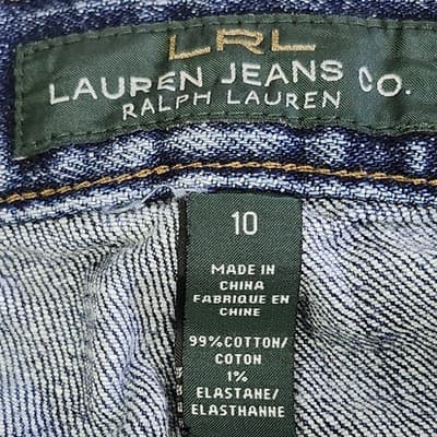 LRL Lauren Jeans Co. Jeans Women's 10 Classic Straight Blue Denim - Thumbnail 7