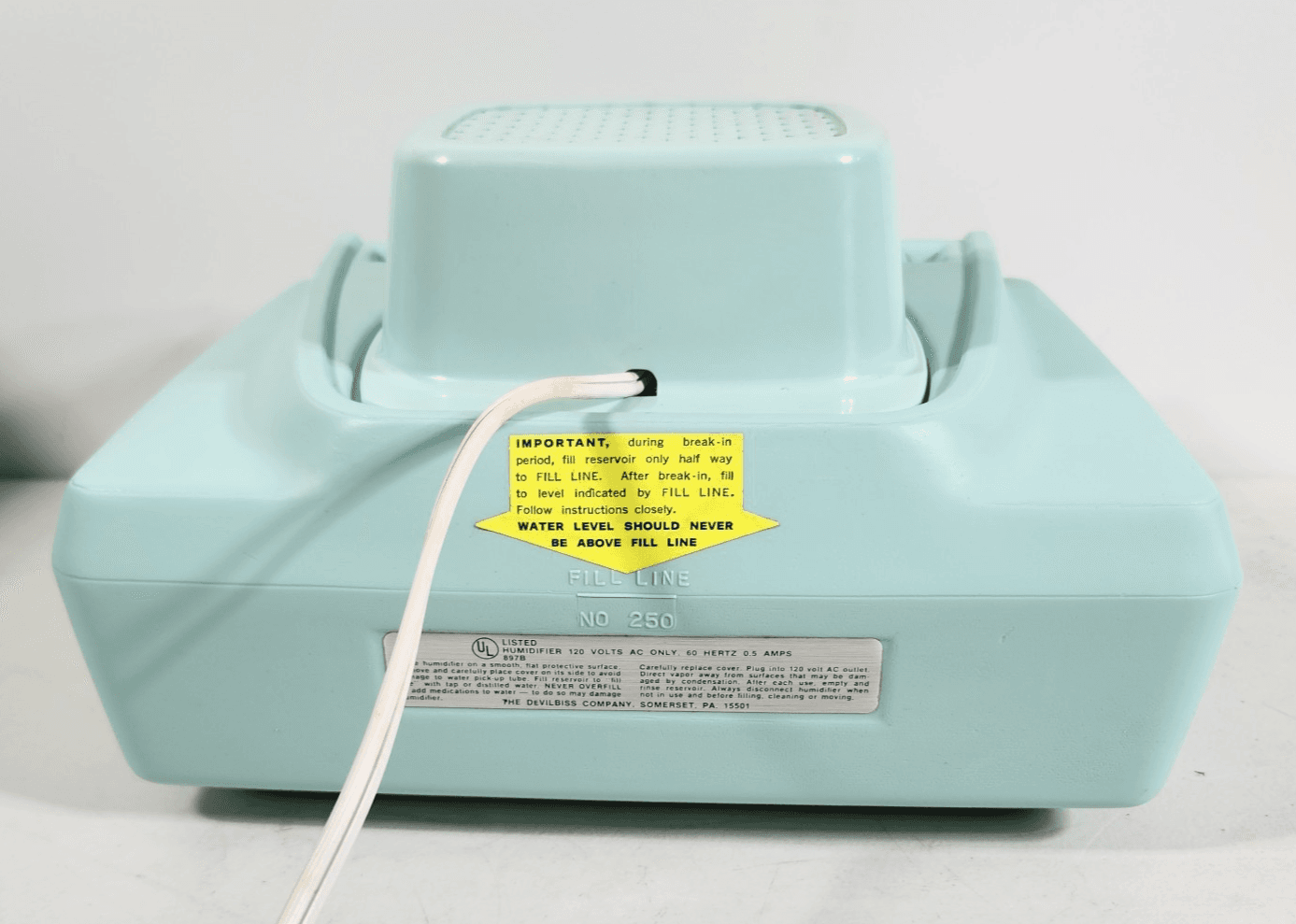 Devilbiss Humidifier Vintage Model 250 Light Blue With Box - Thumbnail 6