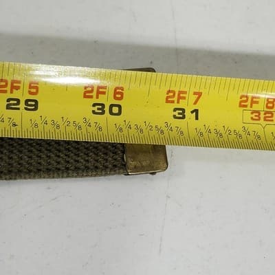 VINTAGE 1970s Boys Scout Tan Canvas Belt 31” With Brass Buckle- USA Made Scouts - Thumbnail 7