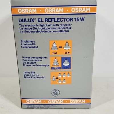 Osram Dulux EL Reflector 15W Medium Base 120V - Thumbnail 2