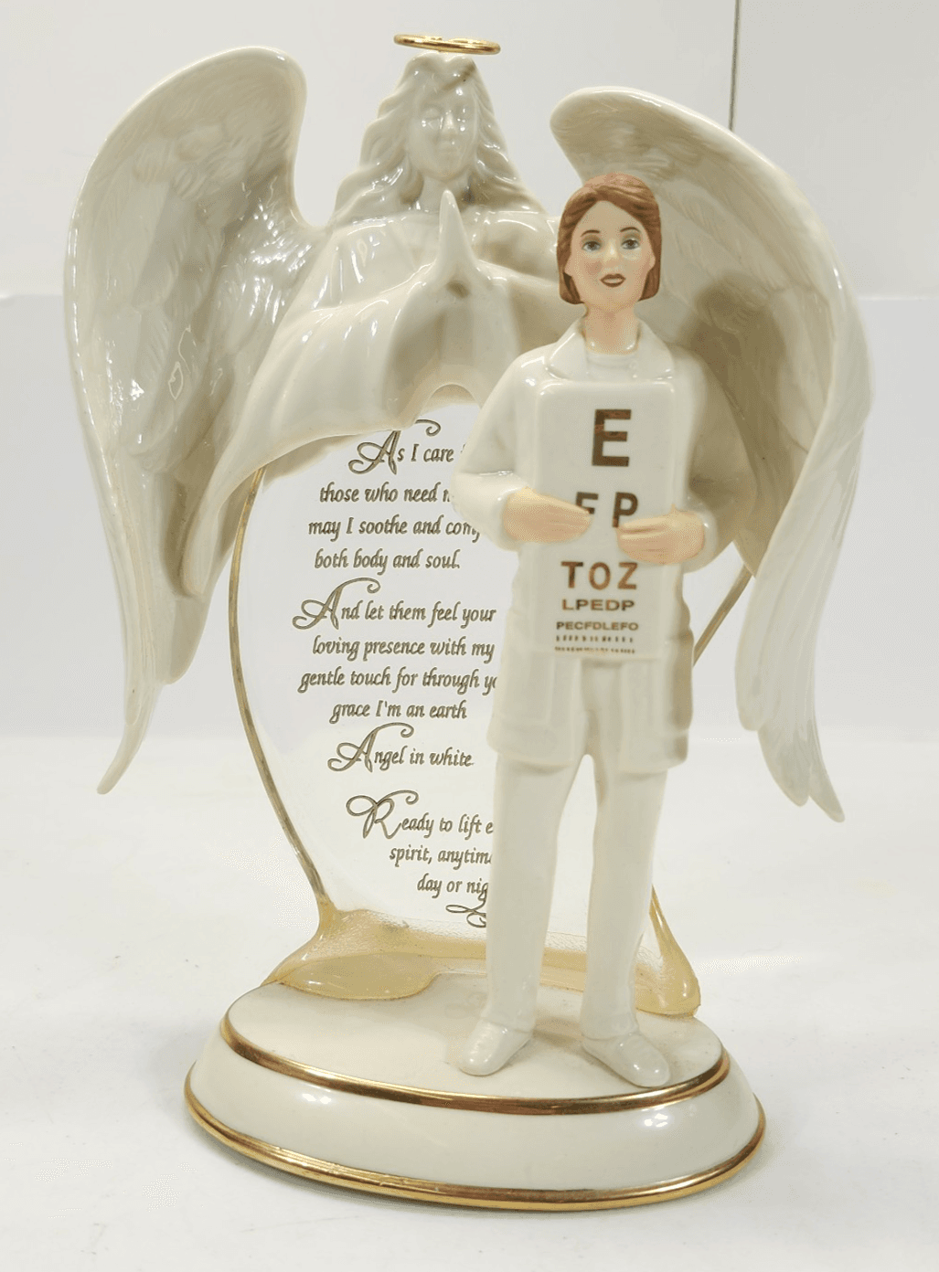 The Bradford Exchange Angel Of Faith Nurse Figurine 2002 Home Decor