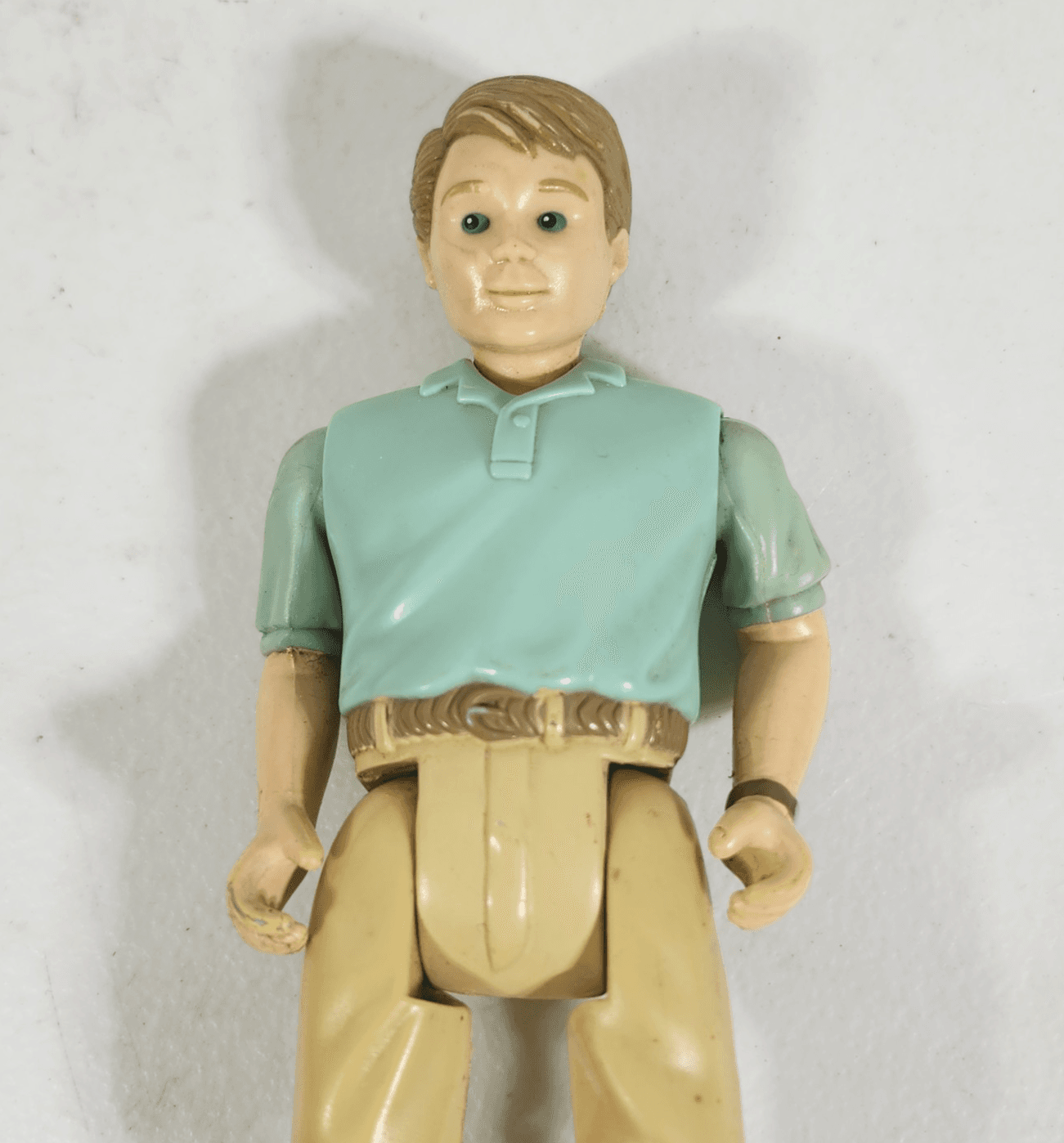 Vintage 1998 Fisher Price Loving Family Dad Man Doll 6" Green shirt - Thumbnail 3