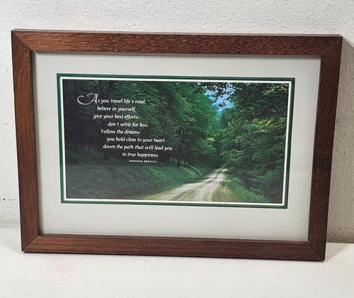 Hallmark Nature Scene Framed Picture 11" X 8" Wall Hanging Art Home Decor - Thumbnail 2
