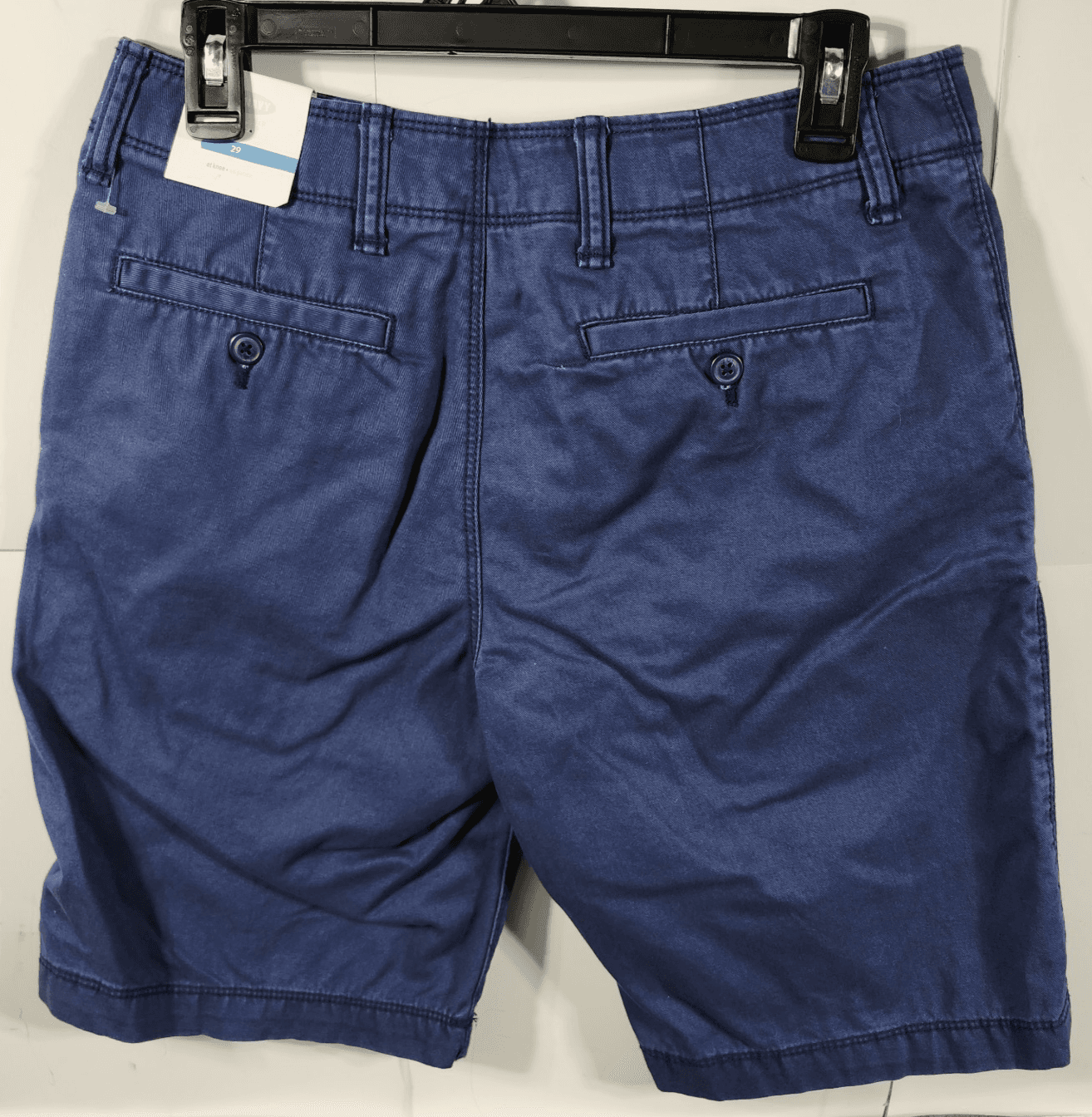 Old Navy Chino Shorts Mens 29 Blue With Pockets NEW - Thumbnail 6