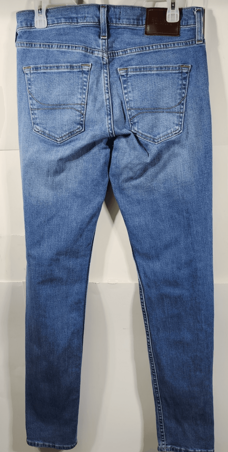 Hollister Blue Jeans Skinny Fit Epic Flex Denim Jean Mens 30 x 34 - Thumbnail 4