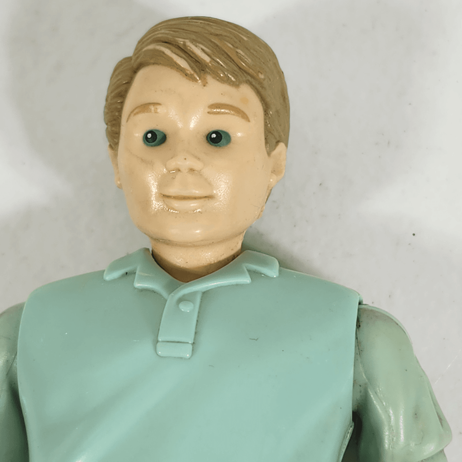 Vintage 1998 Fisher Price Loving Family Dad Man Doll 6" Green shirt - Thumbnail 4