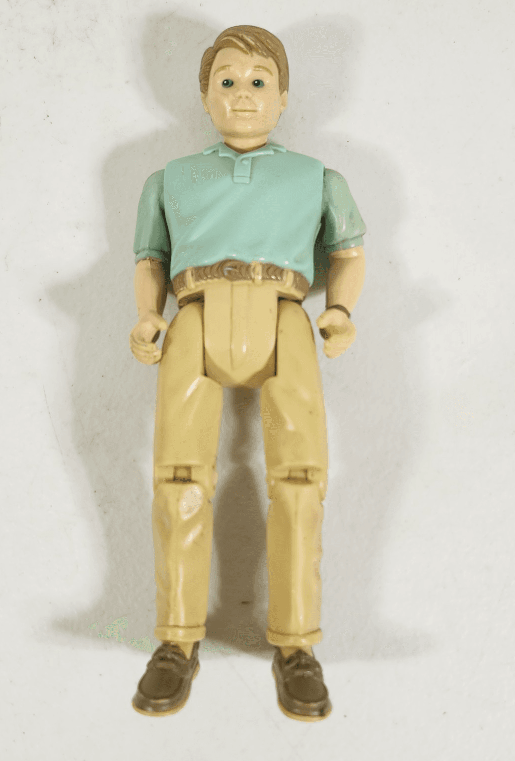 Vintage 1998 Fisher Price Loving Family Dad Man Doll 6" Green shirt