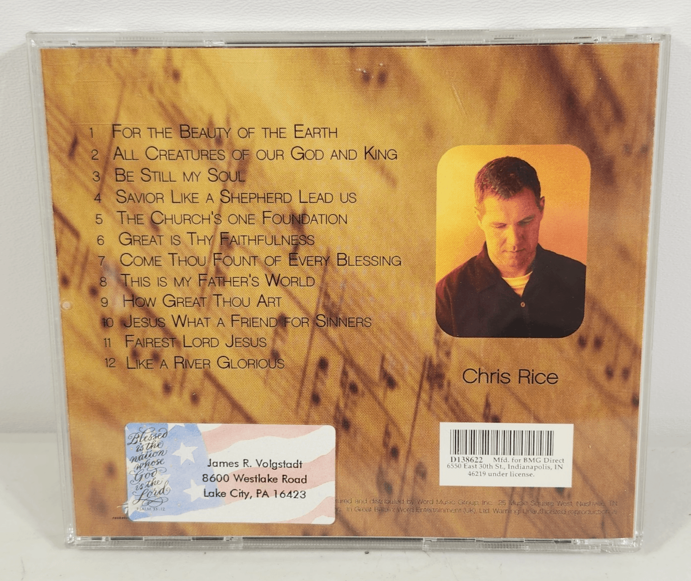 Chris Rice - The Living Room Sessions Music CD Album Club - Thumbnail 3