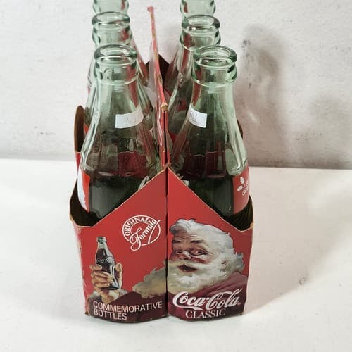 Coca Cola Classic VTG Bottle Six Pack With Holder Commerative - Thumbnail 4
