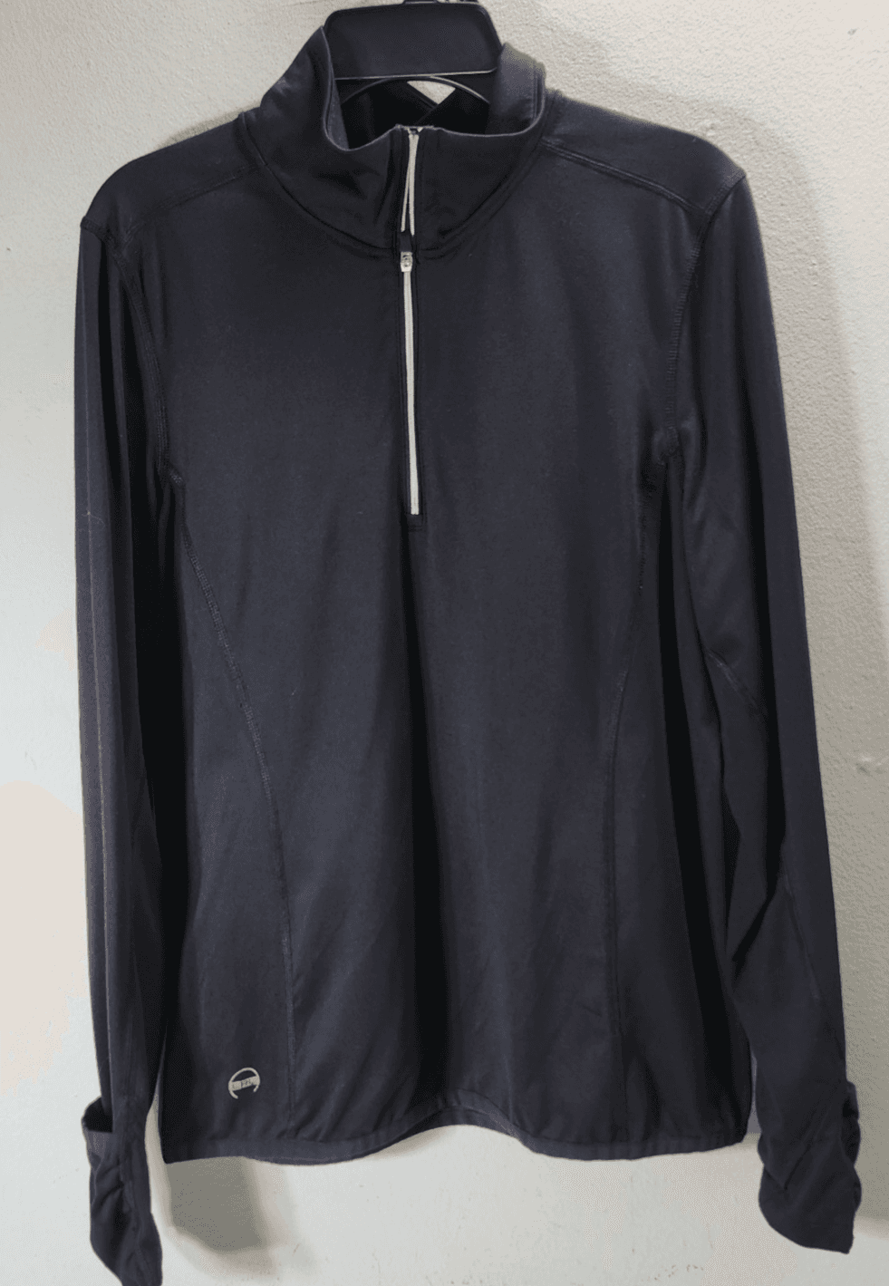 LRL Ralph Lauren Top Women's Medium Black 1/4 Zip Shirt Long Sleeve - Thumbnail 5