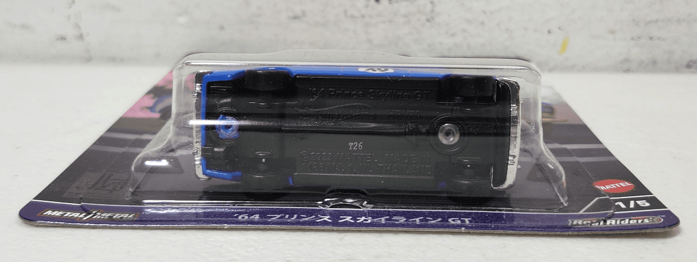 Hot Wheels '64 Nissan Prince Skyline GT Japan Historics 4 Blue Car 1/64 Toy NEW - Thumbnail 4