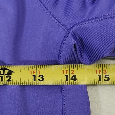 Under Armour Pullover Women's Small Purple Solid 1/4 Zip Gym Workout Casual - Thumbnail 2