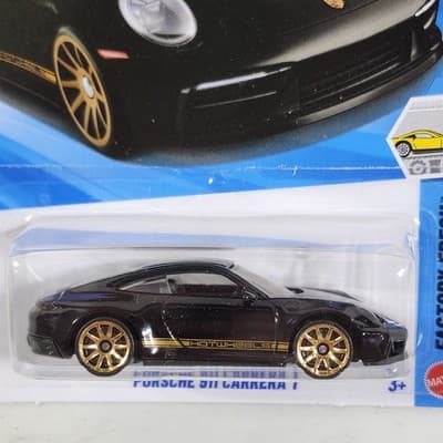 2026 Hot Wheels Porsche 911 Carrera T Factory Fresh Black Car 1/64 Toy Vehicle - Thumbnail 2