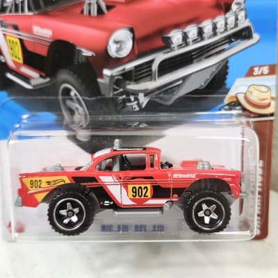 Hot Wheels Big-Air Bel-Air HW Safari Mode Red Car 1/64 Toy Vehicle NEW - Thumbnail 2