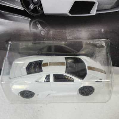 2016 Hot Wheels Lamborghini Reventon White Car 1/64 Toy Vehicle NEW - Thumbnail 3