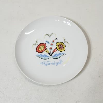 Vintage 1965 HELP YOURSELF #178 Ceramic Flowers Berggren Originals Plate - Thumbnail 2