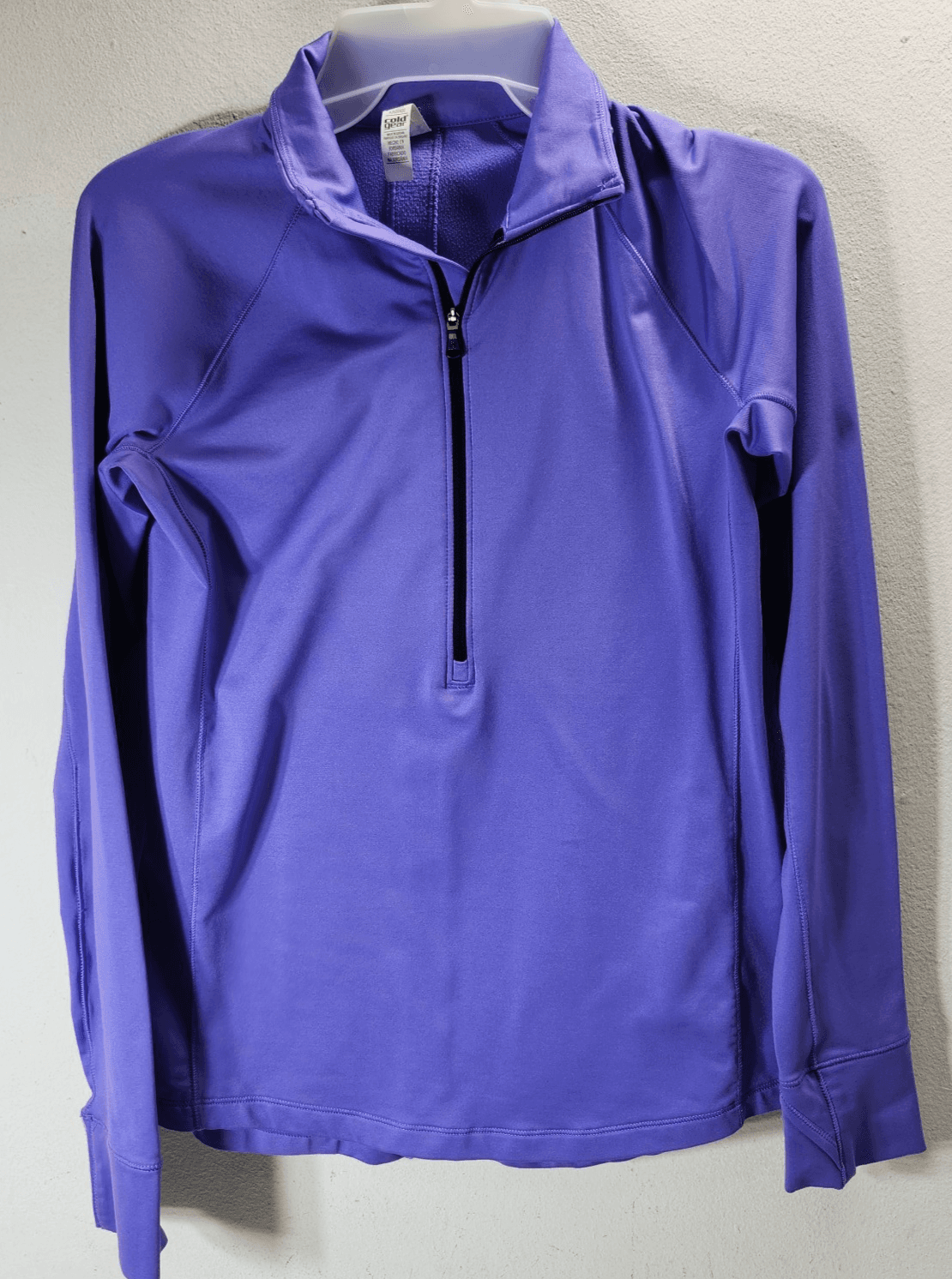 Under Armour Pullover Women's Small Purple Solid 1/4 Zip Gym Workout Casual - Thumbnail 5