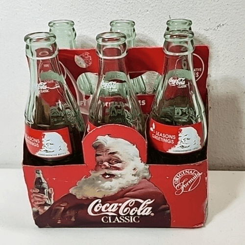 Coca Cola Classic VTG Bottle Six Pack With Holder Commerative - Thumbnail 9