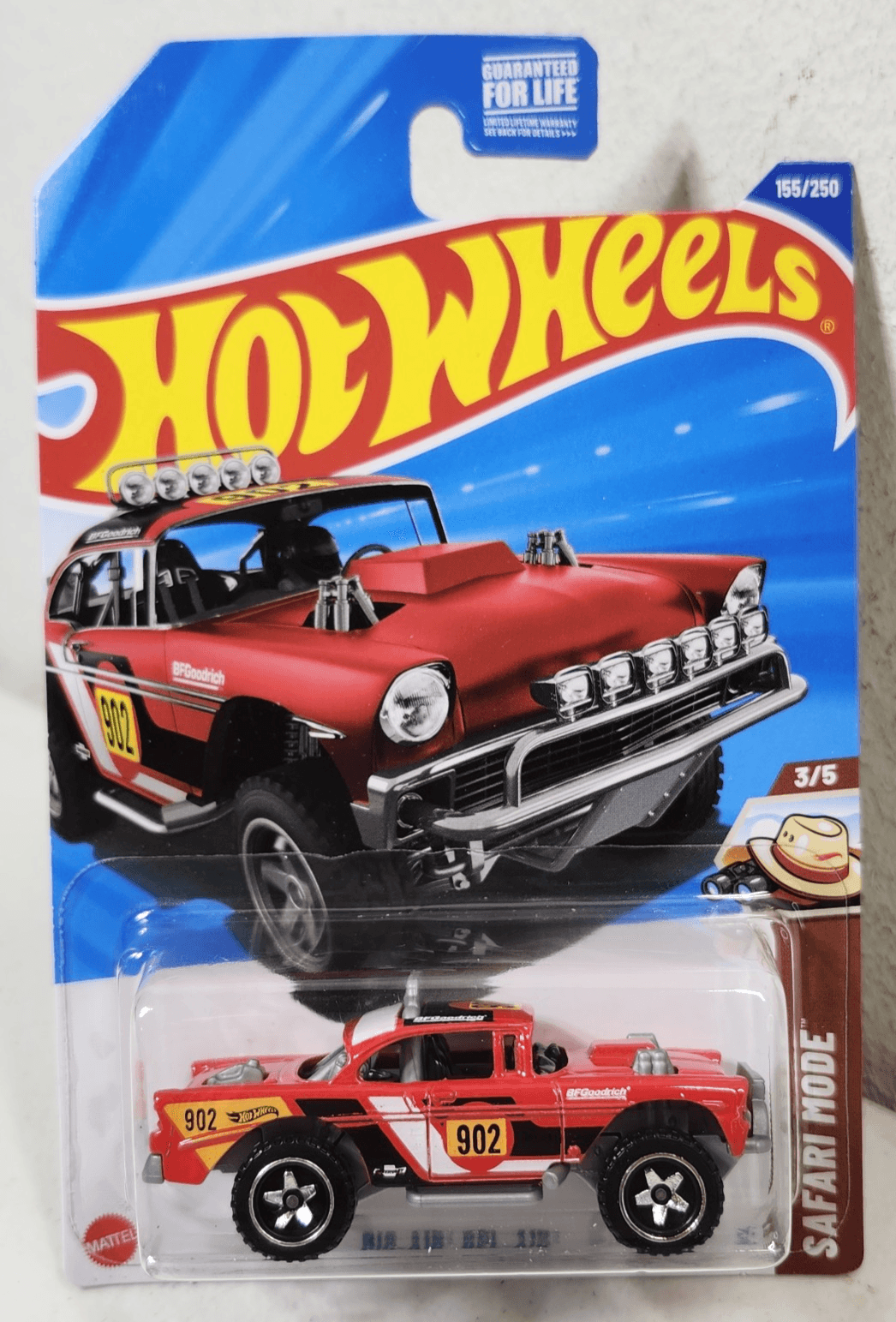 Hot Wheels Big-Air Bel-Air HW Safari Mode Red Car 1/64 Toy Vehicle NEW