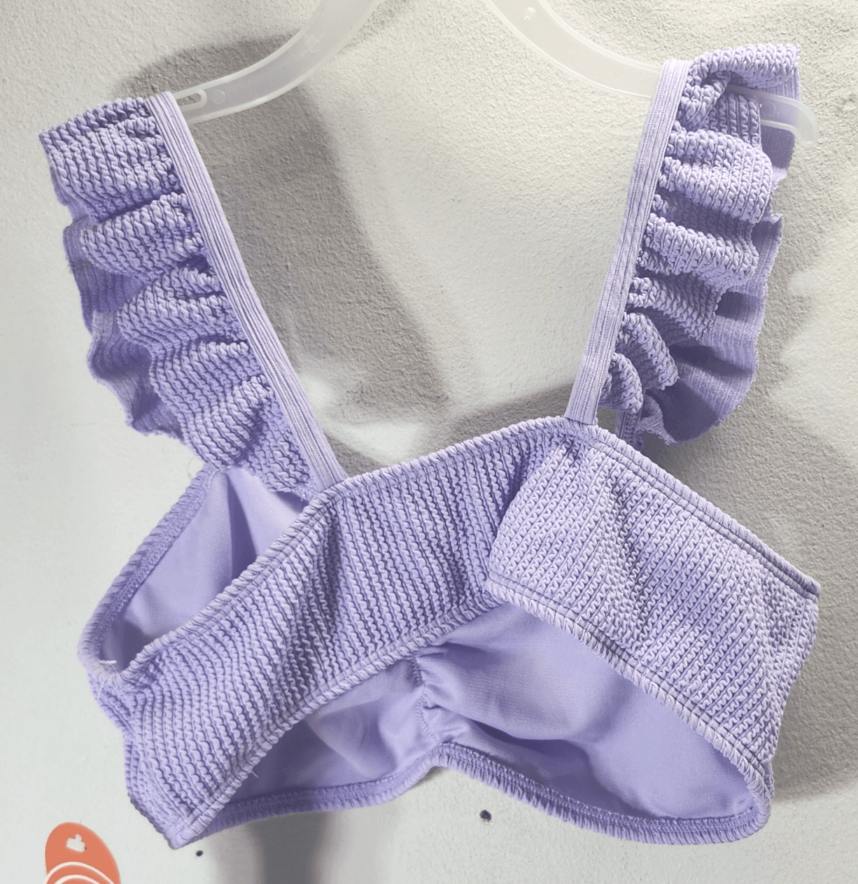 Wonder Nation Girls Swim Top Size XXL 18 Purple Ruffle NEW - Thumbnail 5