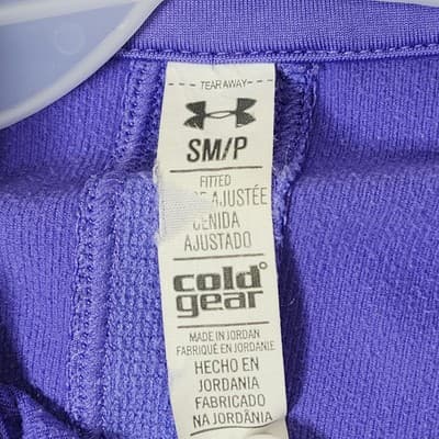 Under Armour Pullover Women's Small Purple Solid 1/4 Zip Gym Workout Casual - Thumbnail 7