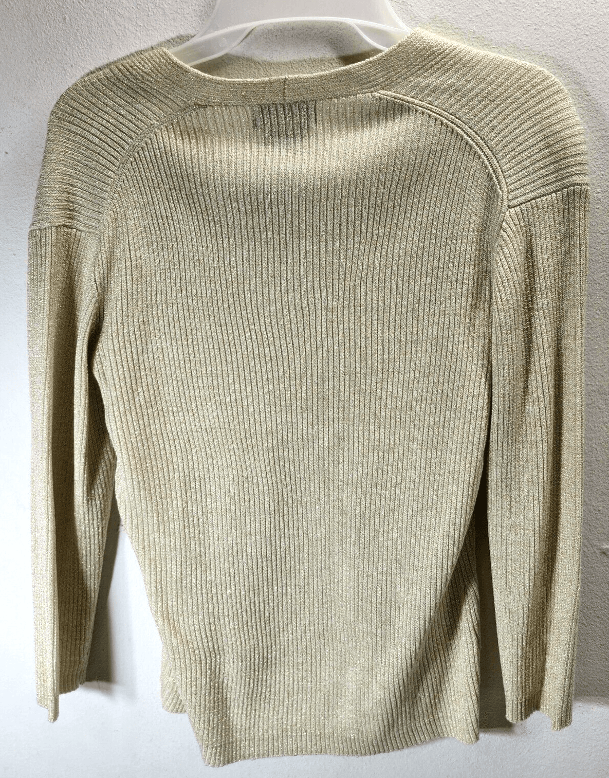 White Stag Womens Size Small Gold Metallic Shirt Blouse Top - Thumbnail 6