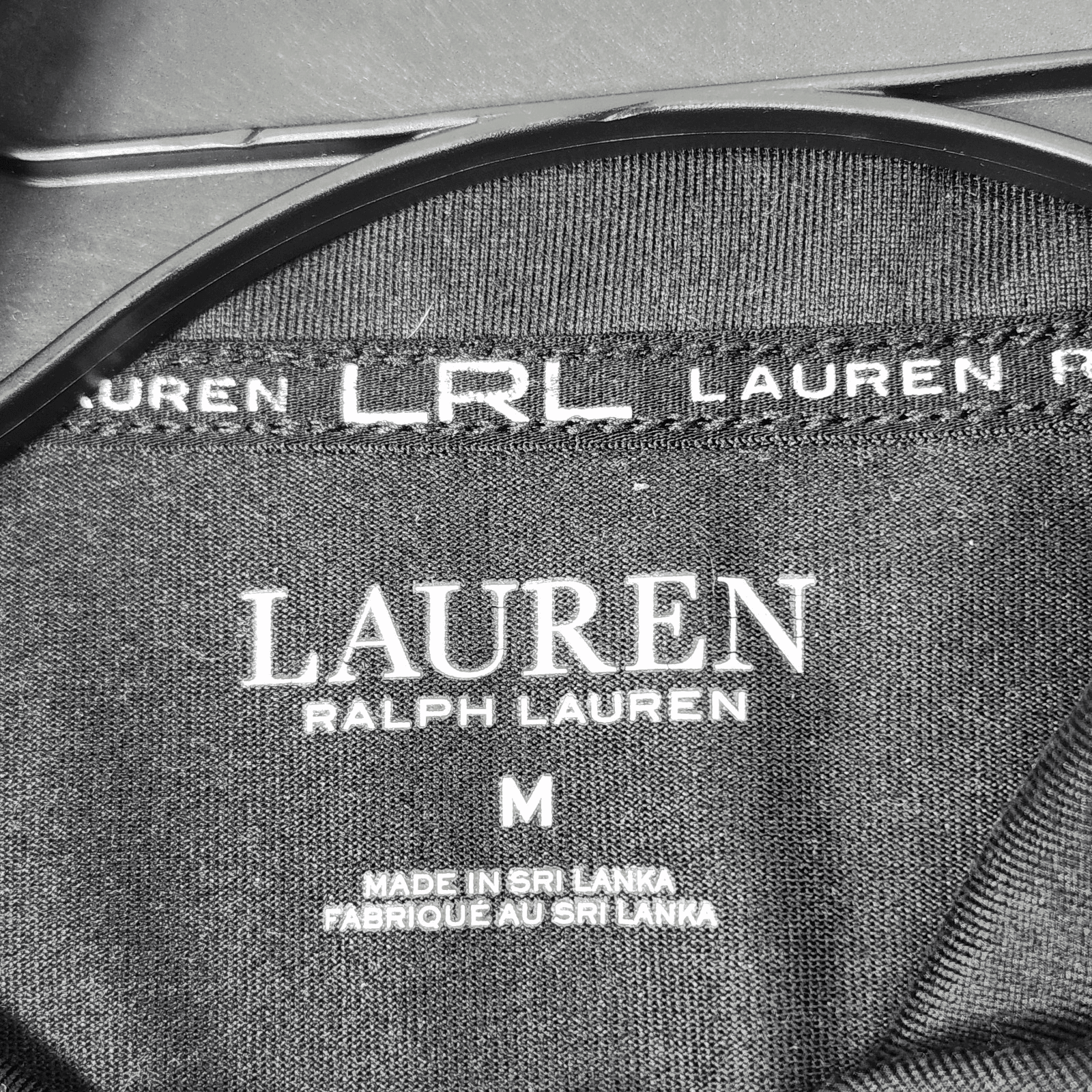 LRL Ralph Lauren Top Women's Medium Black 1/4 Zip Shirt Long Sleeve - Thumbnail 7