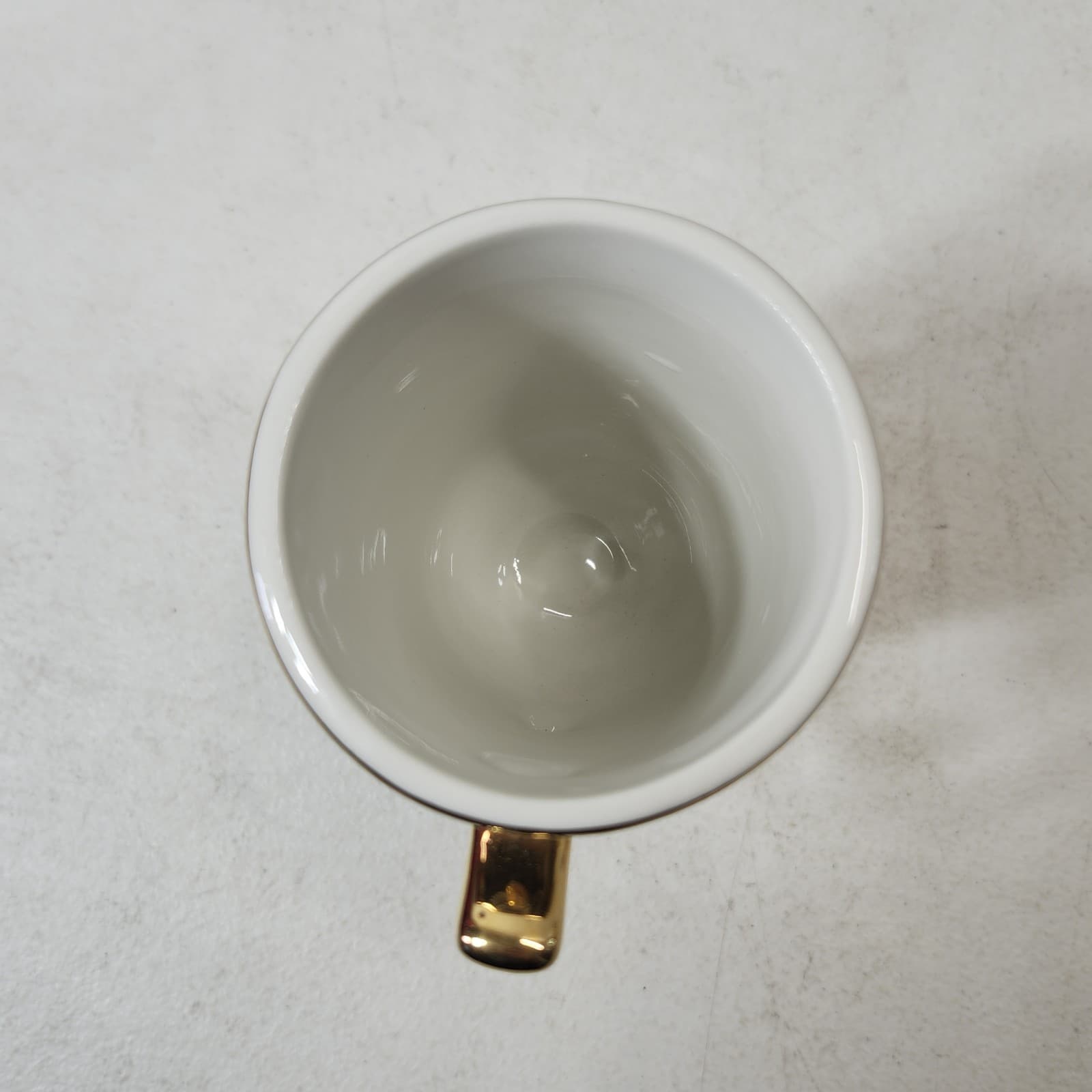 Vintage Hall Gold Ceramic Coffee Mug #1273 Collectible Pottery Made in USA - Thumbnail 8