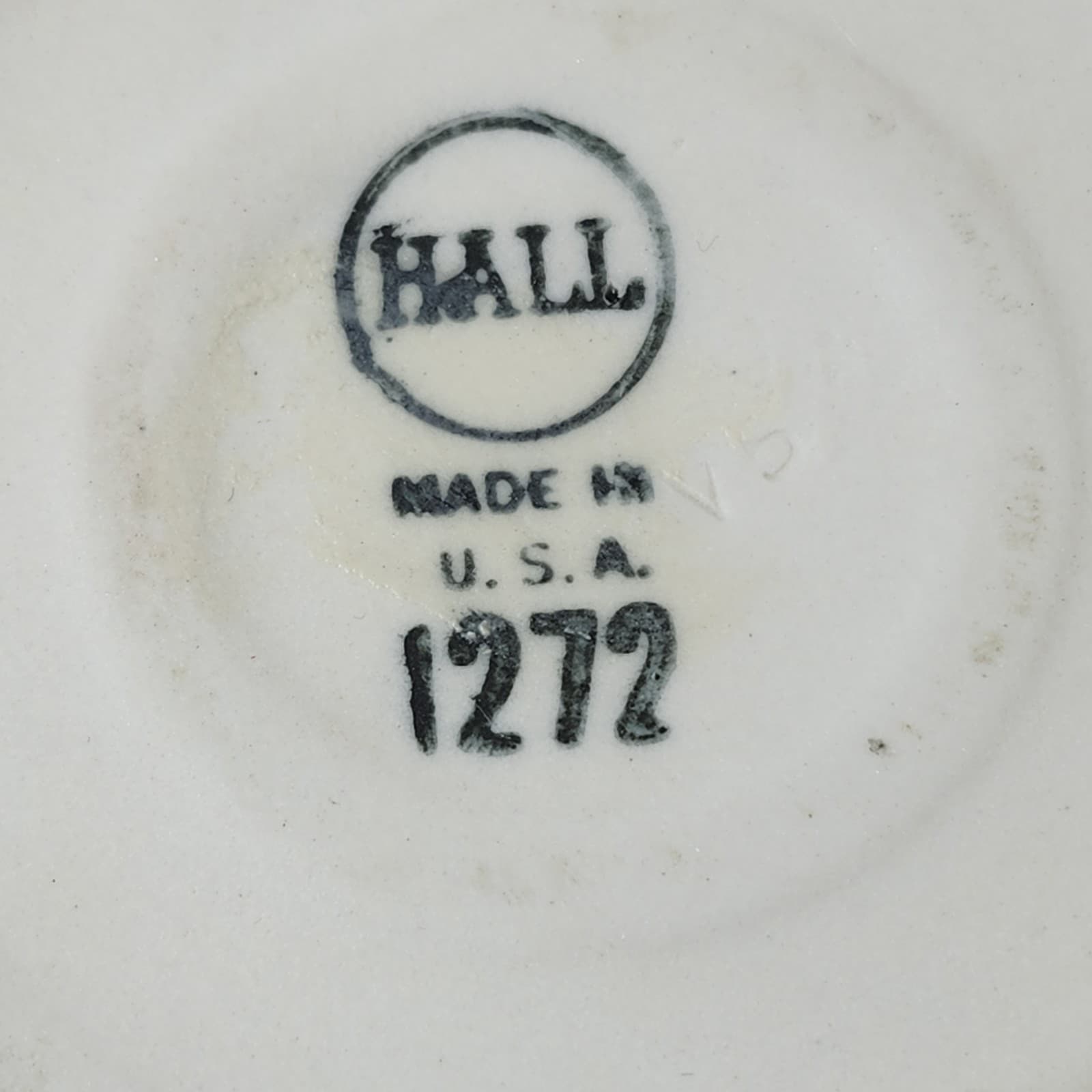 Vintage Hall Gold Ceramic Coffee Mug #1273 Collectible Pottery Made in USA - Thumbnail 9