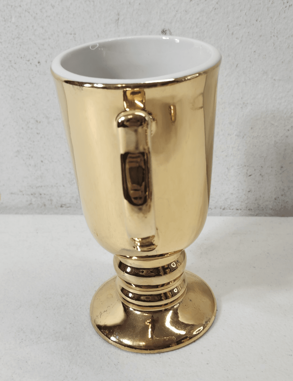 Vintage Hall Gold Ceramic Coffee Mug #1273 Collectible Pottery Made in USA - Thumbnail 7