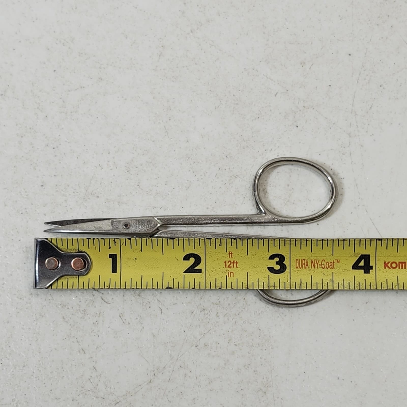 Vintage LA Cross Italy Mustache Bear Trim Scissors 3.5" - Thumbnail 5