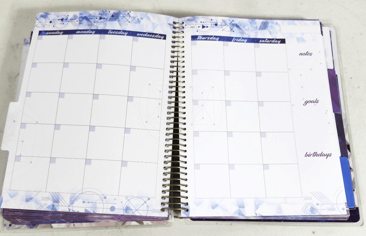 18 Month Undated Agenda Planner Calendar Notebook The Stars Shine For You - Thumbnail 6