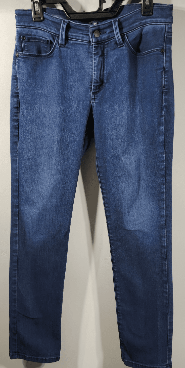 NYDJ Sheri Slim Jeans Womens 8P Blue Lift Tuck Tech Stretch Mid Rise - Thumbnail 5