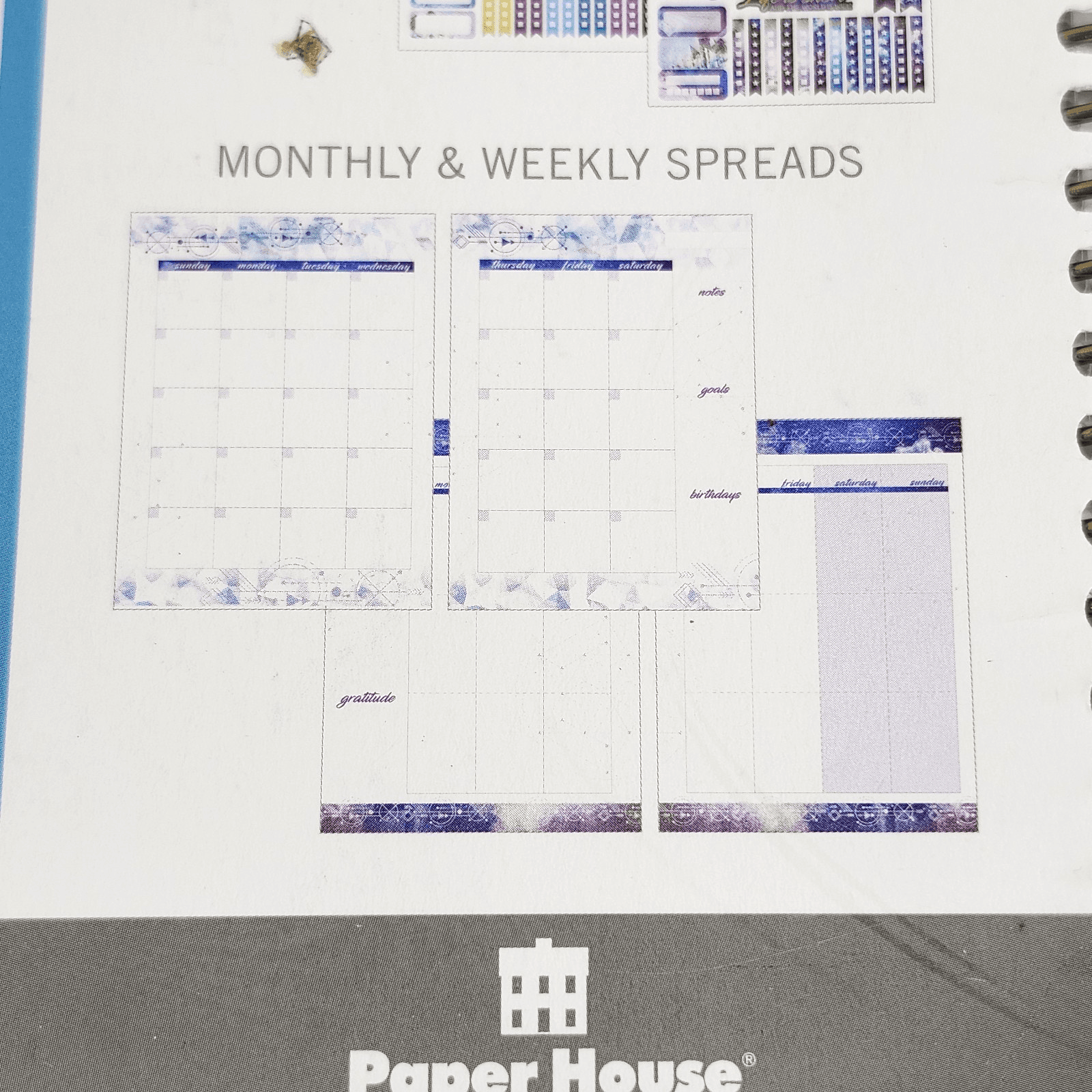 18 Month Undated Agenda Planner Calendar Notebook The Stars Shine For You - Thumbnail 11