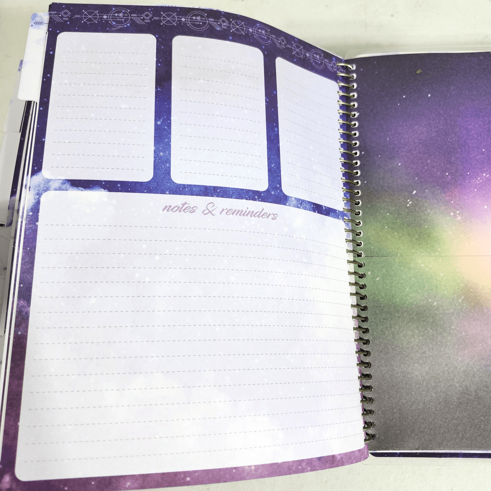 18 Month Undated Agenda Planner Calendar Notebook The Stars Shine For You - Thumbnail 7