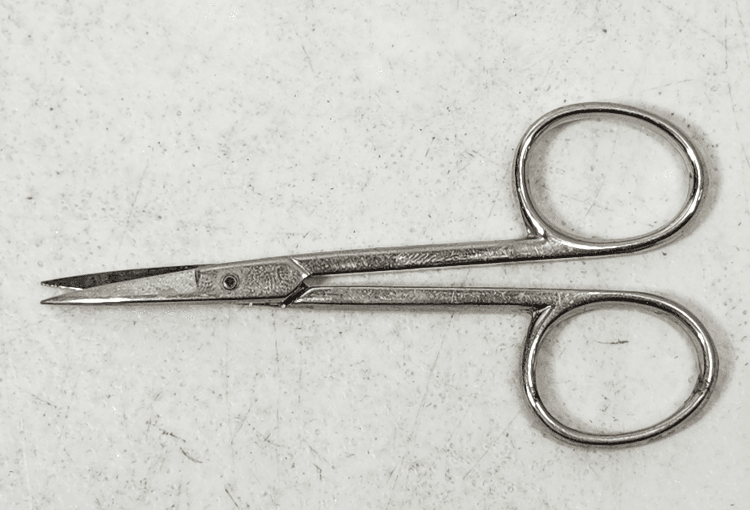 Vintage LA Cross Italy Mustache Bear Trim Scissors 3.5" - Thumbnail 6