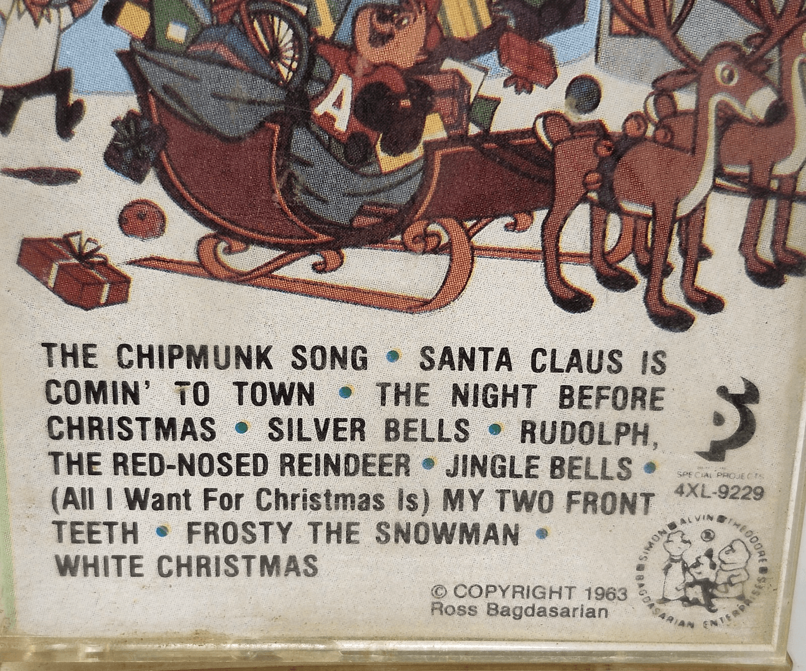 The Chipmunks Chipmunk Christmas Holiday Music Cassette Tape Kids - Thumbnail 2