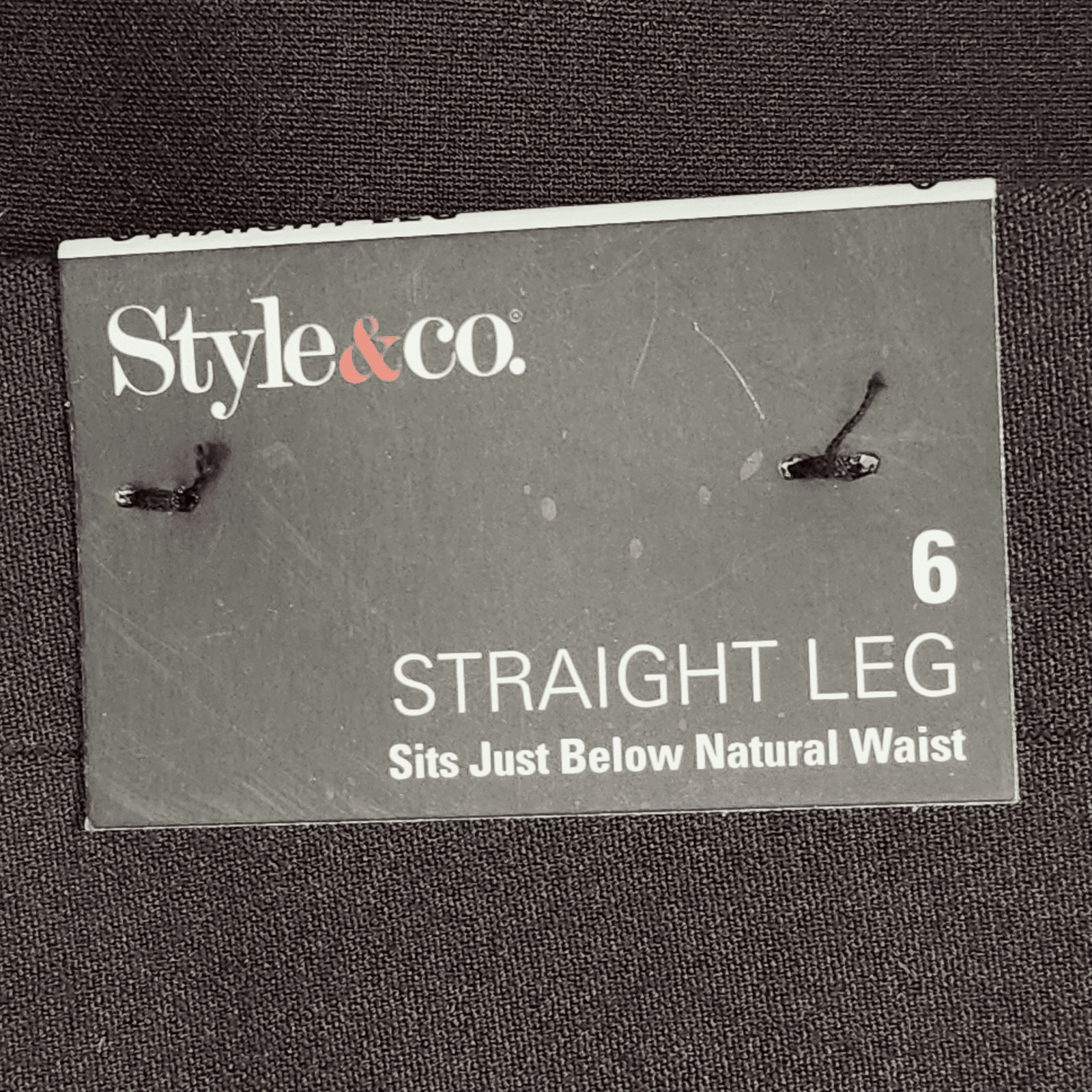 Style & Co Pants Mid Rise Straight Leg Size 6 Brown Work Core Cruise Classic NEW - Thumbnail 10