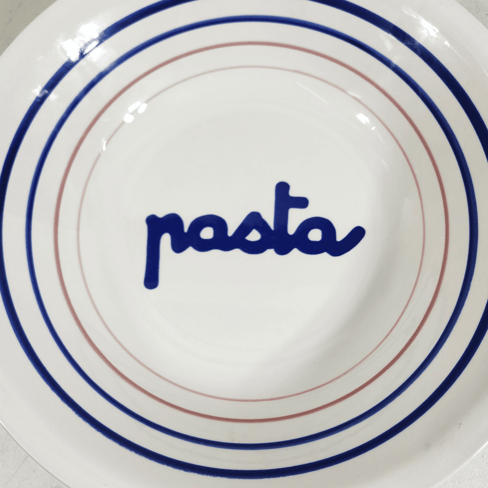 Vintage Hankook Large 11.75" Pasta Serving Bowl Dish Made in Korea - Thumbnail 2