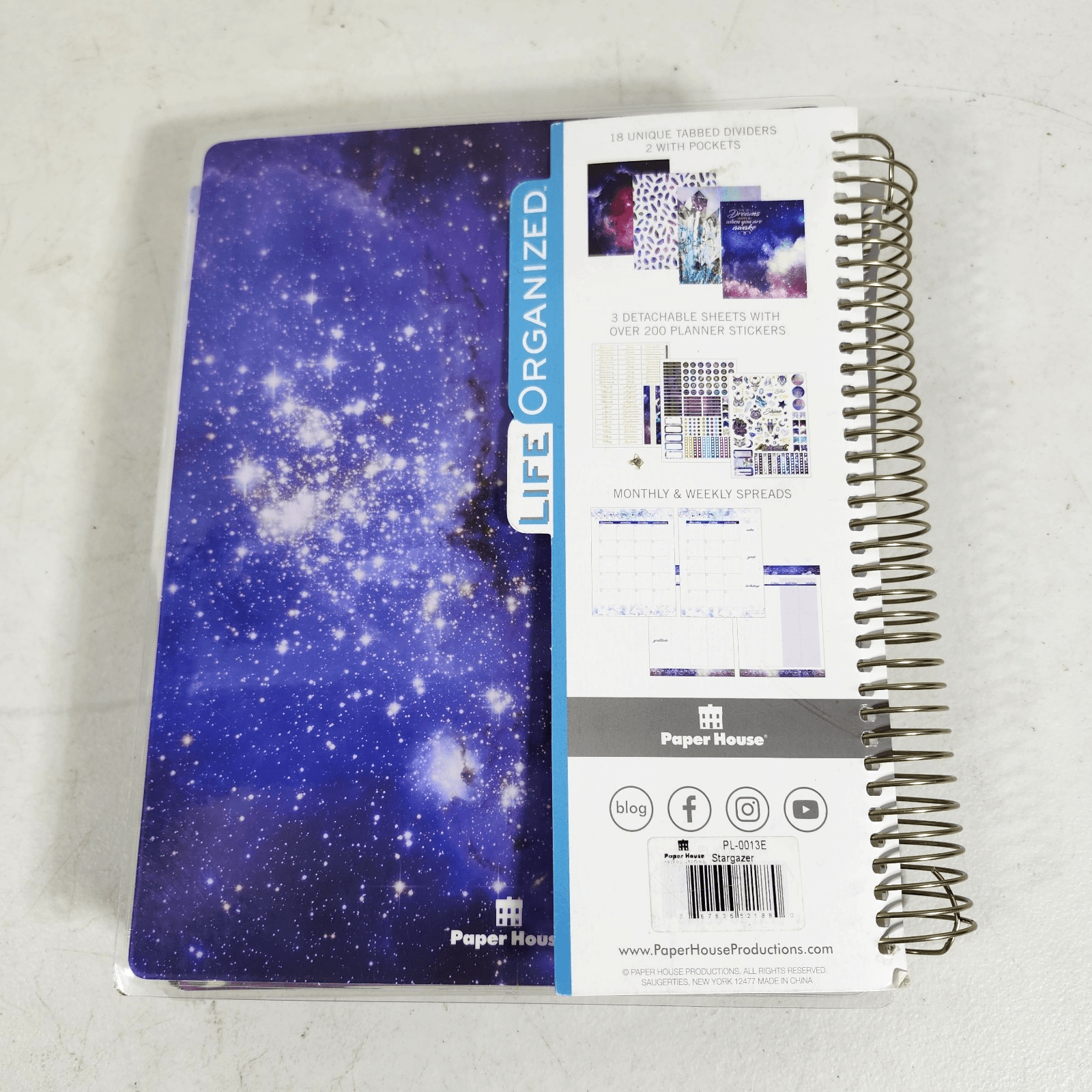 18 Month Undated Agenda Planner Calendar Notebook The Stars Shine For You - Thumbnail 8