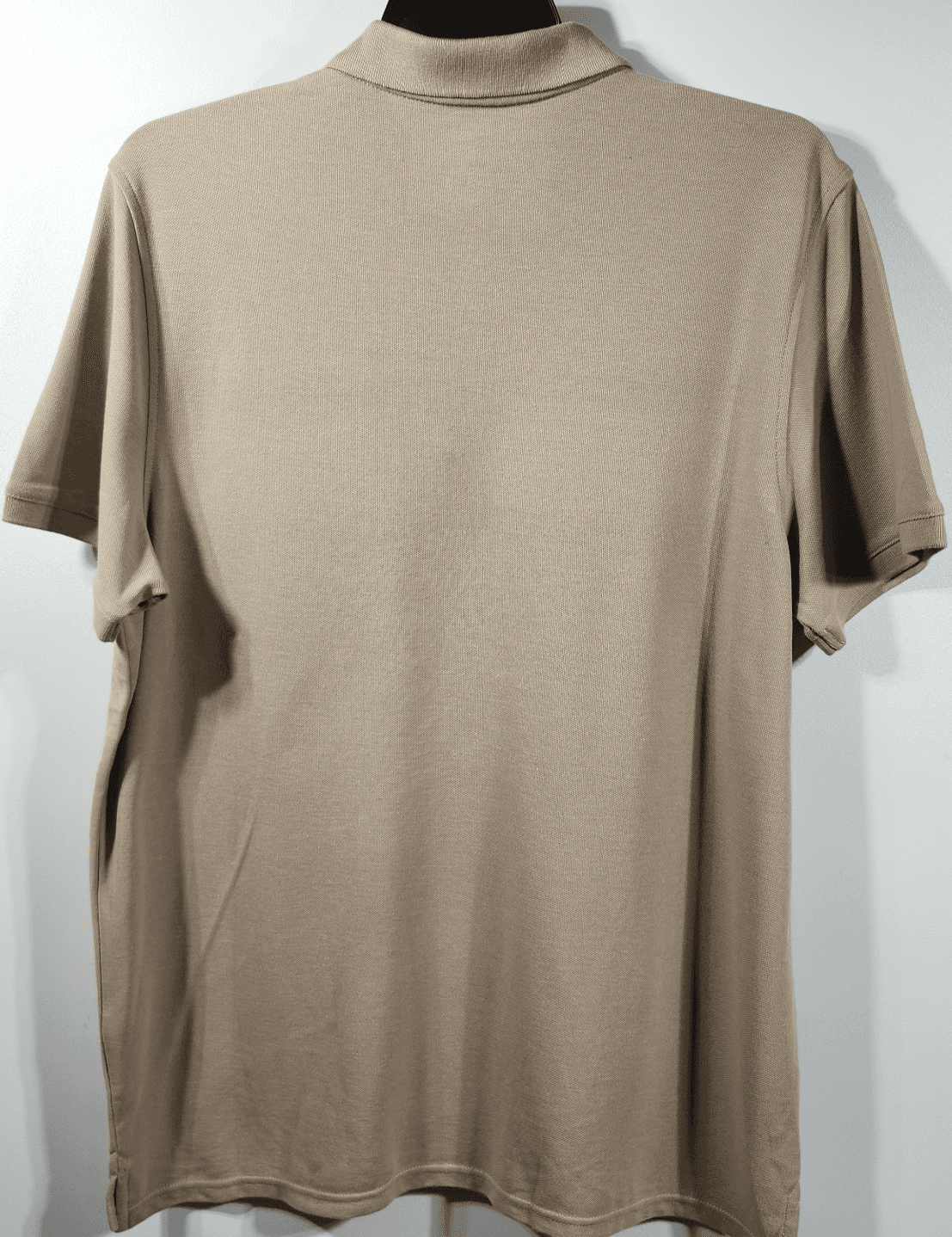 Sonoma Men's XL Polo Shirt Short Sleeve Beige Striped NEW - Thumbnail 4