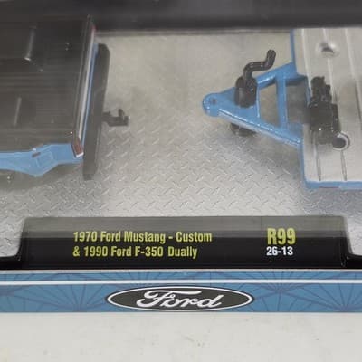 2026 M2 Machines 1990 Ford F350 Dually Truck & 1970 Mustang Boss 302 Custom R99 - Thumbnail 4