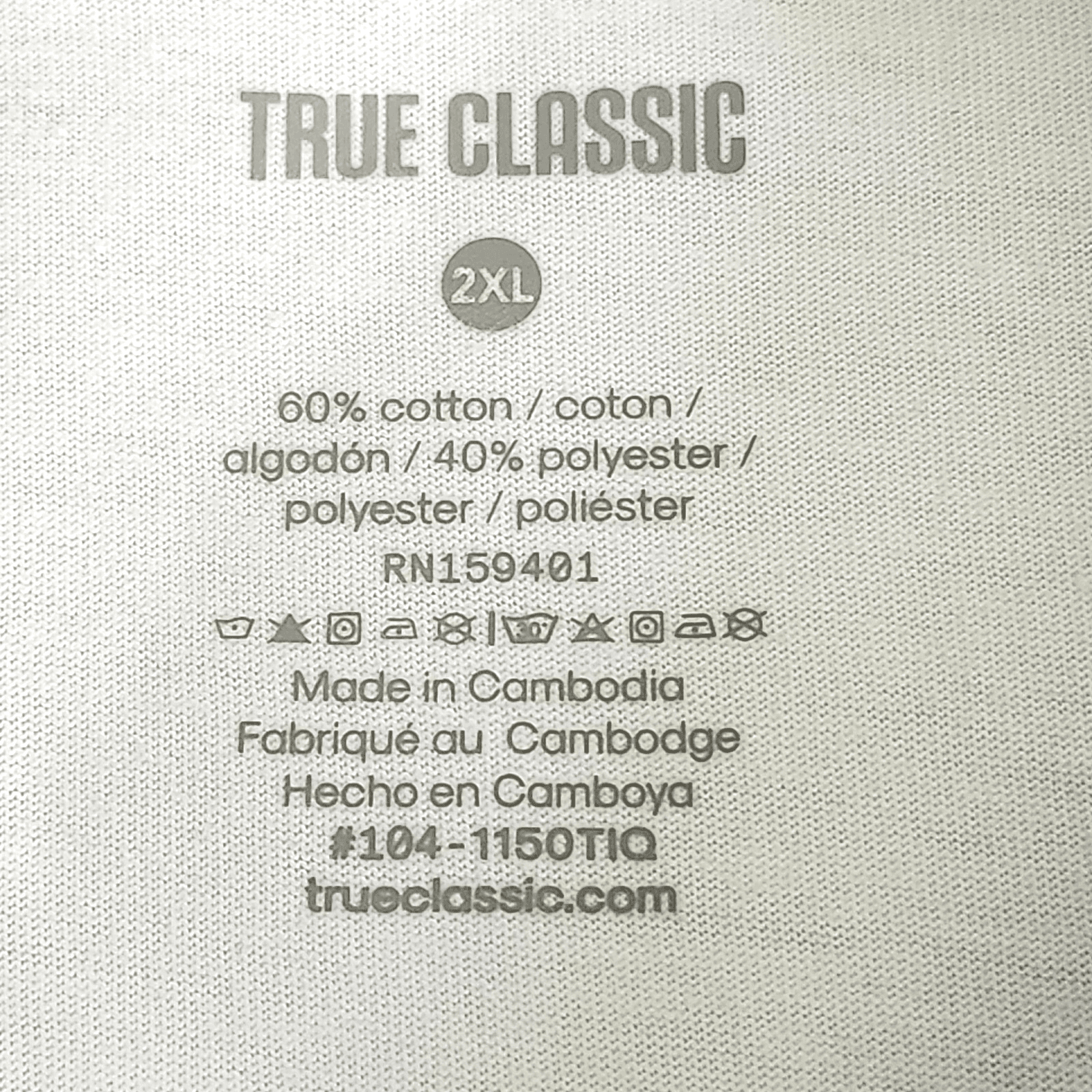 True Classic Polo Shirt Men's XXL White Short Sleeve Collared Cotton Blend NEW - Thumbnail 7