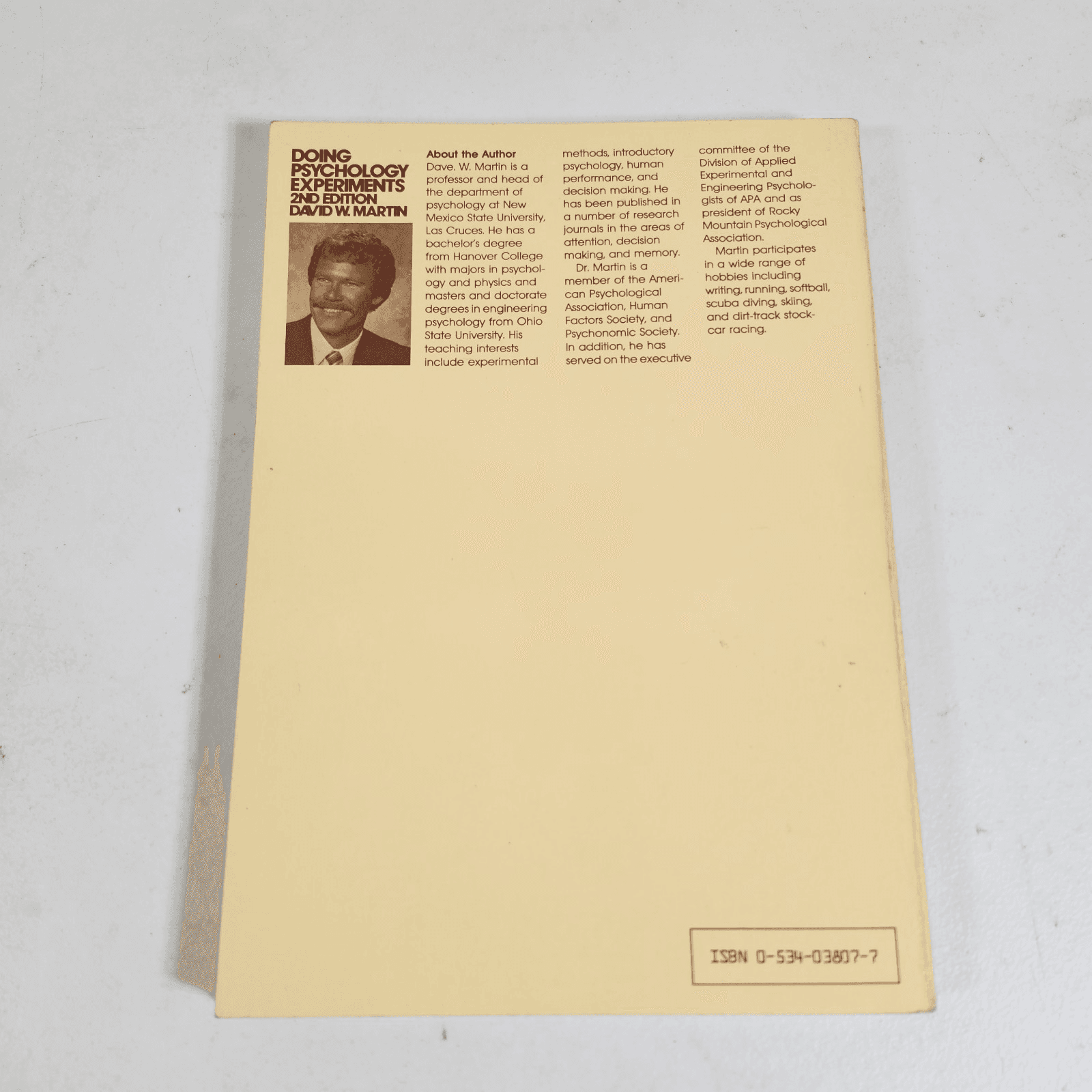 Doing Psychology Experiments 2nd Ed David W. Martin 1985 - Thumbnail 3