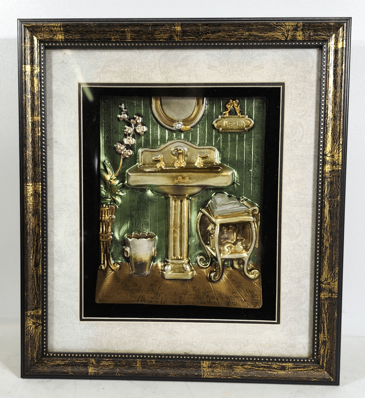Framed Bathroom Decorative Print 15" X 13" Wall Art Home Decor - Thumbnail 5